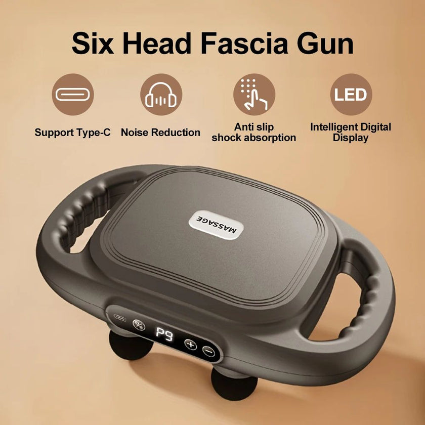 PowerPulse™ 6-Head Massage Gun - Feel Good Energy.