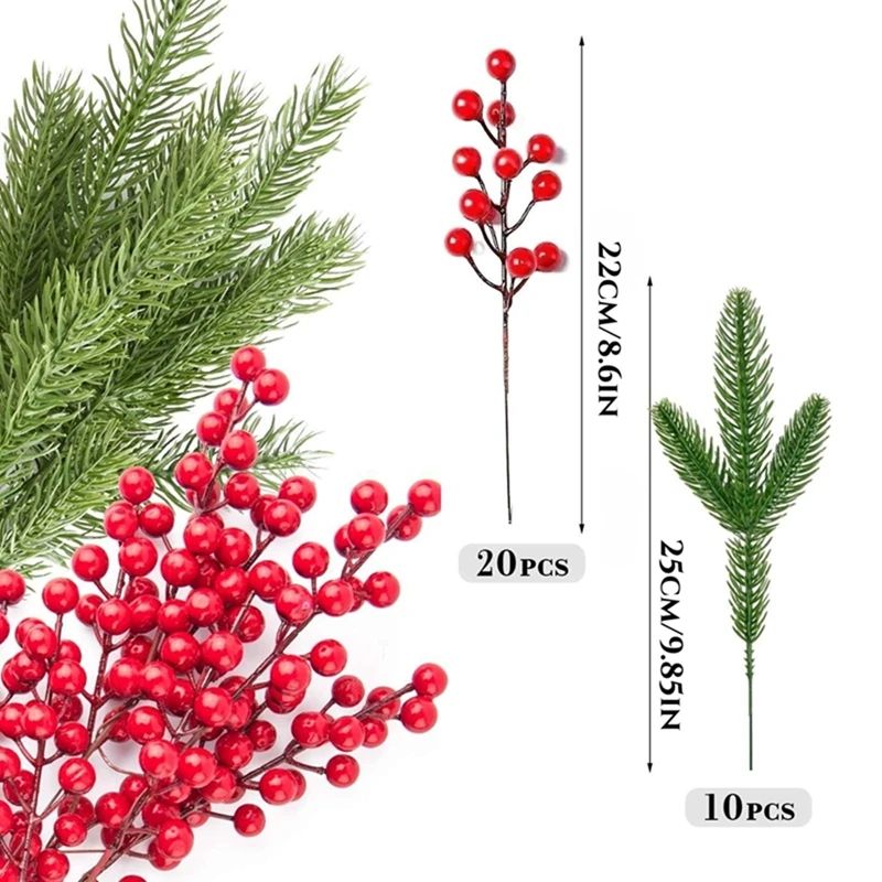 Evergreen Christmas Pine & Berries Bundle