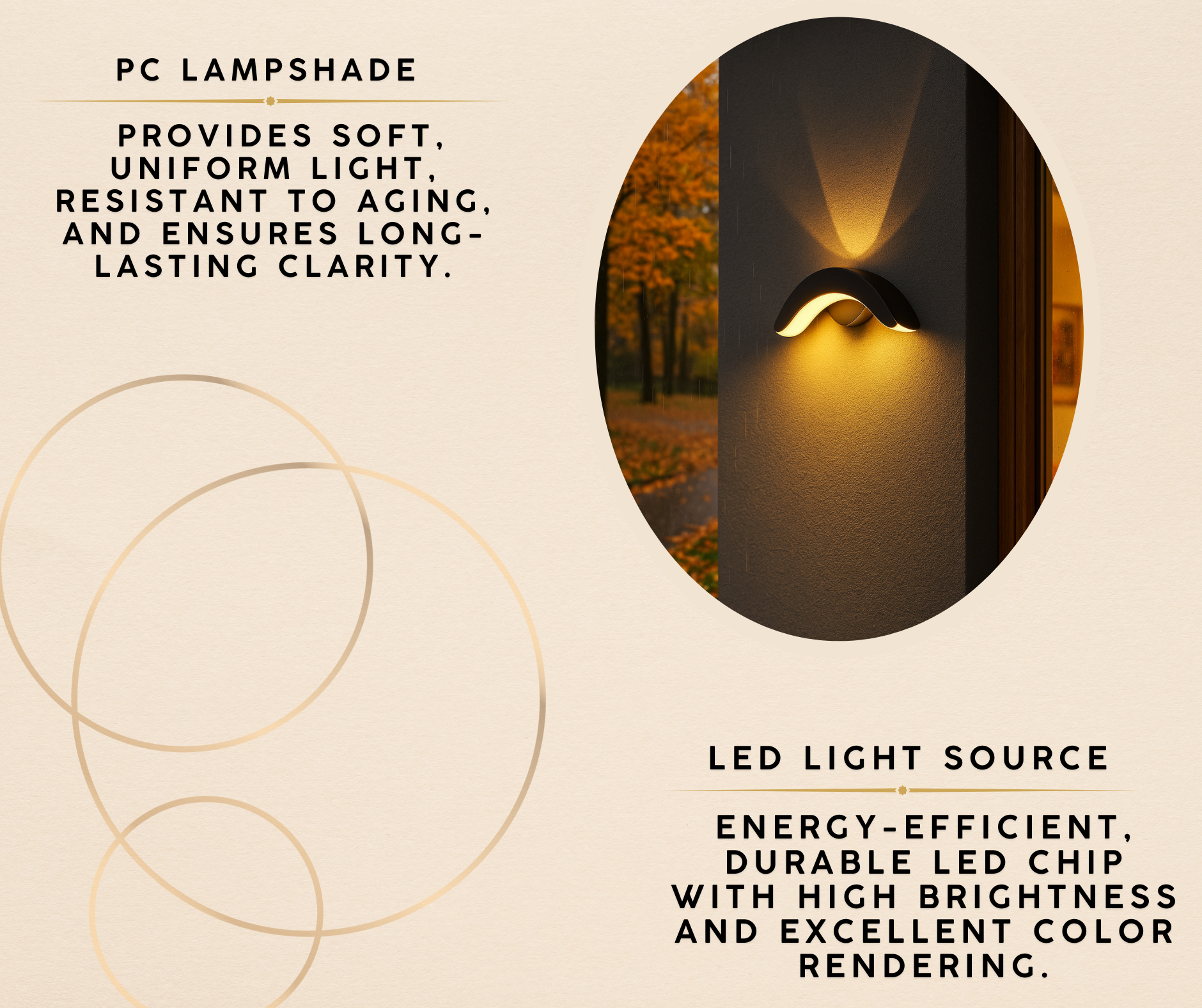 Outdoor Wall Waterproof LED Light