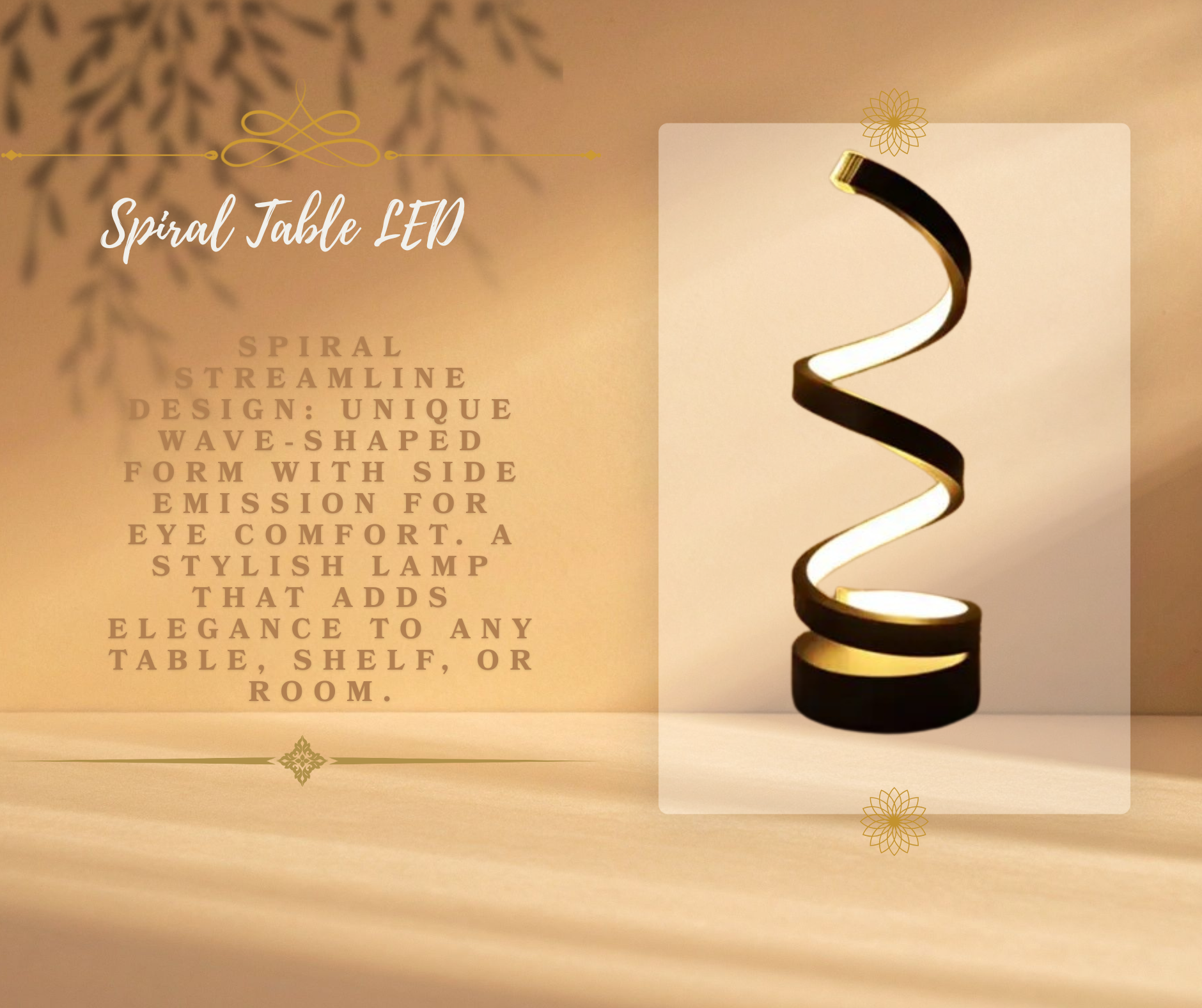 Spiral LED Lamp