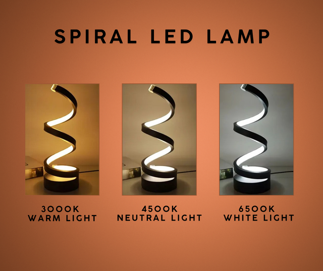 Spiral LED Lamp