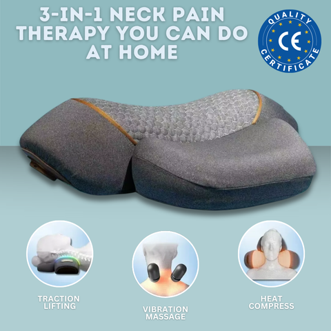 COSSEAL 3-in-1 Heated Neck Massage Pillow