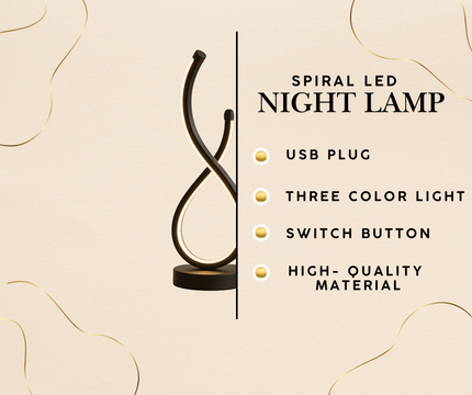 Spiral LED Night Lamp