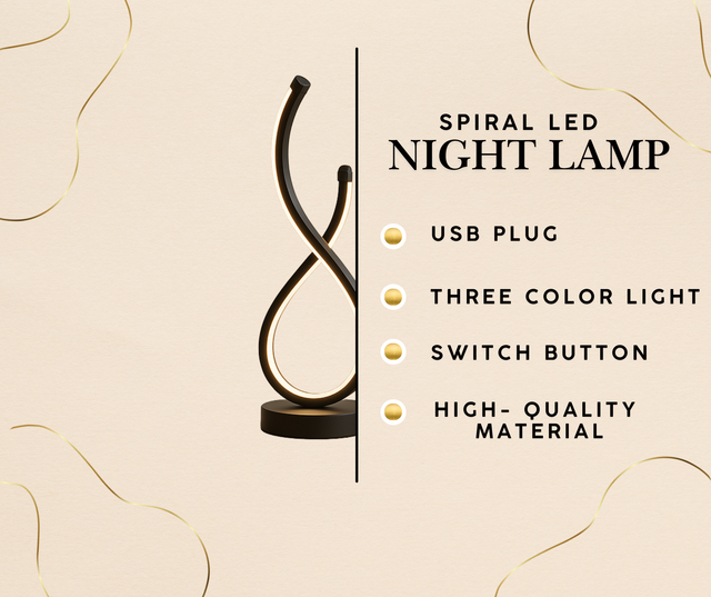 Spiral LED Night Lamp