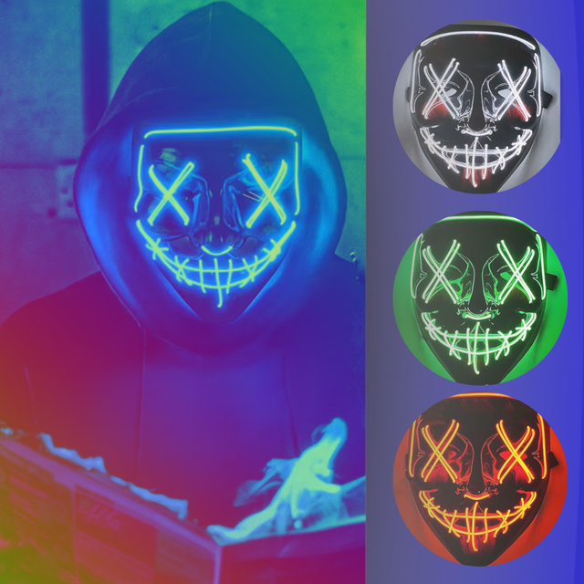 ShadowV – Wireless Neon Scary Mask