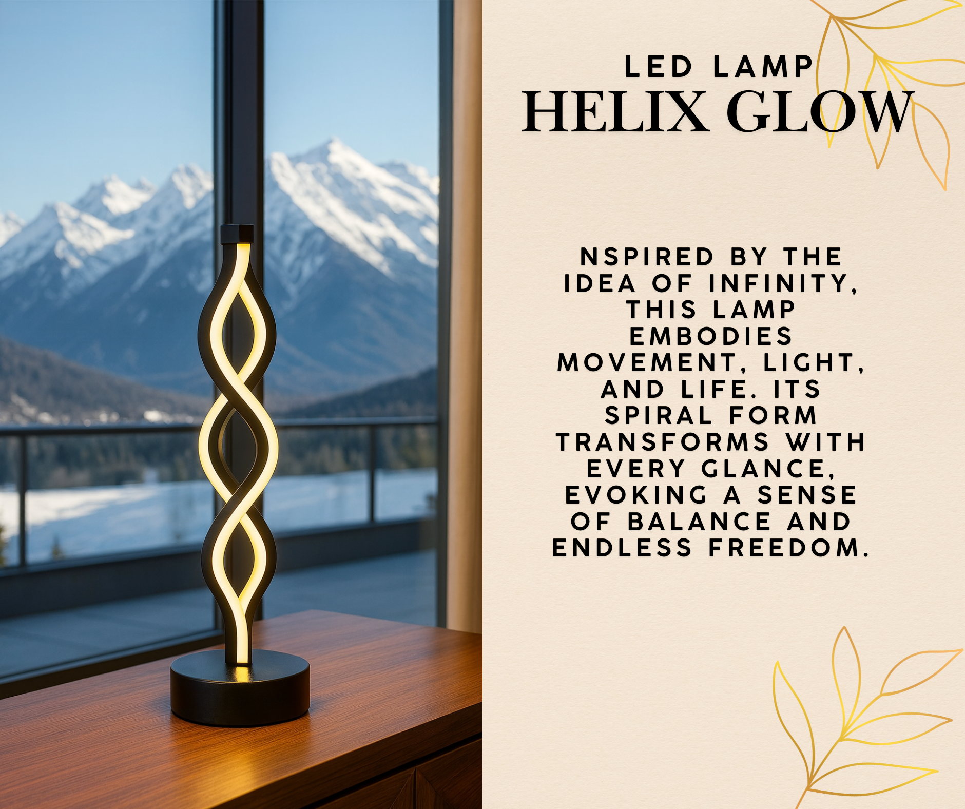 Helix Glow LED Lamp