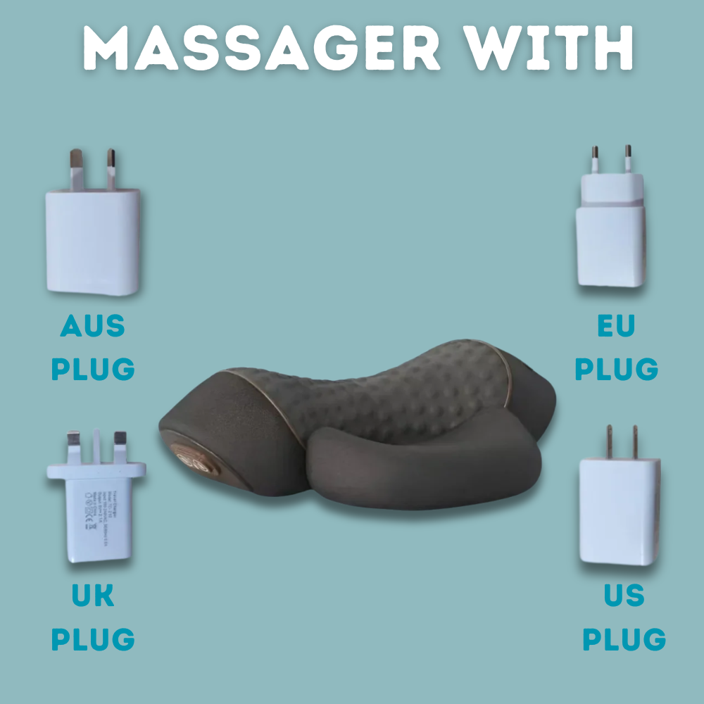 COSSEAL 3-in-1 Heated Neck Massage Pillow